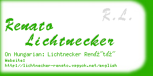 renato lichtnecker business card